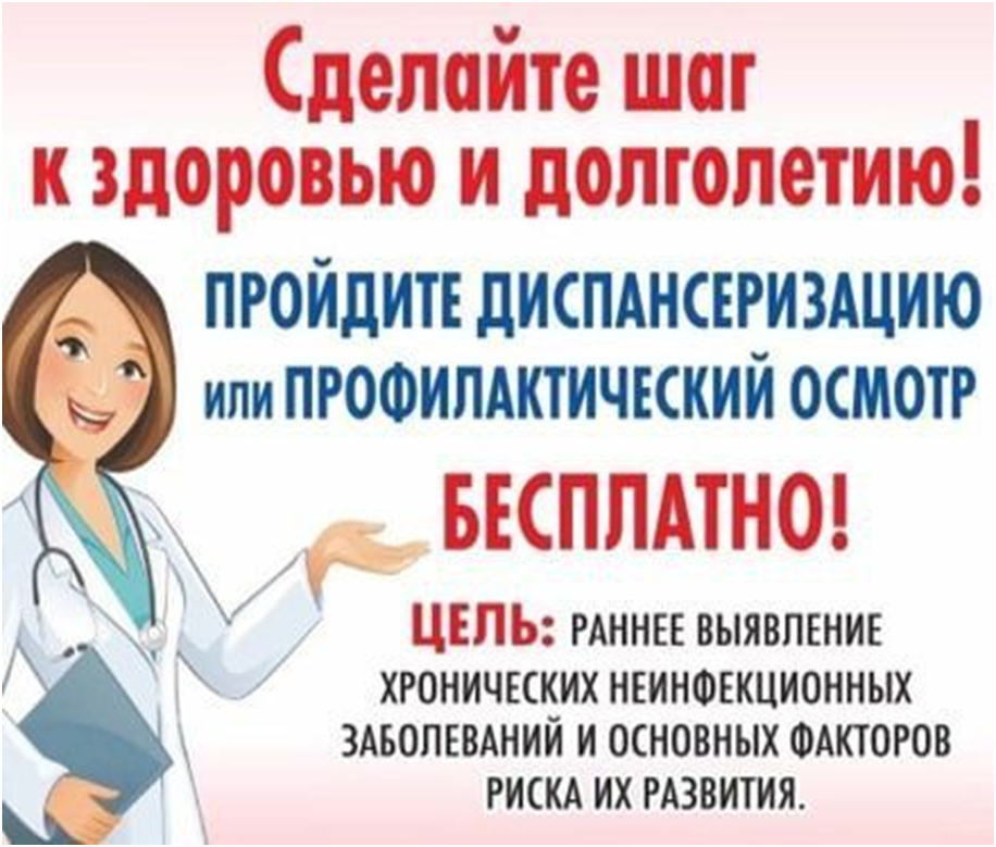 Приглашаем всех на диспансеризацию!